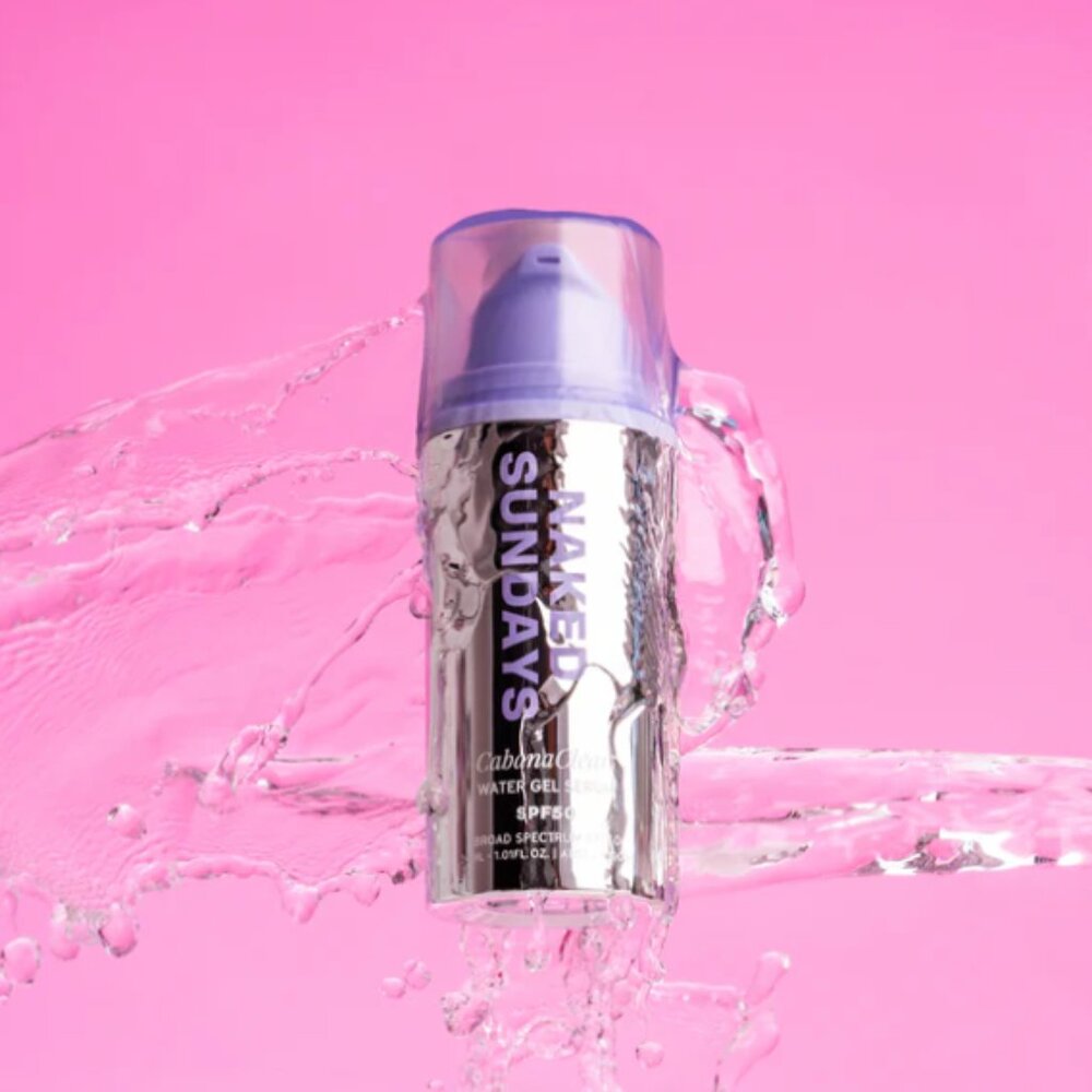 Naked Sundays SPF50 CabanaClear™ Invisible Water Gel Serum 30mL | NEW SKINCARE